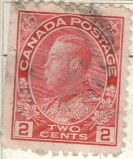 CANADA 1911-25 Rey Jorge V 2c
