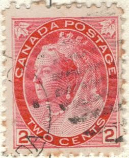 CANADA 1897-98 Reina Victoria 2c