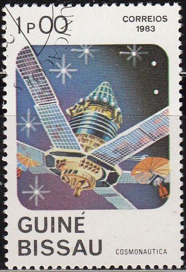 Guinea Bissau 1983 465 Sello Espacio Cosmonautica Satelite Espacial Matasello de favor Preobliterado