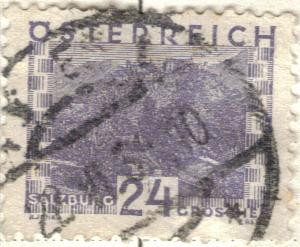 AUSTRIA 1932 (M535) Paisejes con lago - Salzburg Croschen 24h