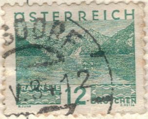 AUSTRIA 1932 (M531) Paisejes con lago - Oberosterreich 12h