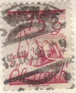 AUSTRIA 1925-27 (M456) Freimarken in Schillingwahrung 15g