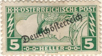 austria 1919 (M253) Eilmarken Merkurkopf 5h