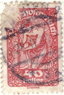 AUSTRIA 1919-20 (m267x) Alegoria 30h 5