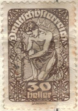 AUSTRIA 1919-20 (m267x) Alegoria 30h 3