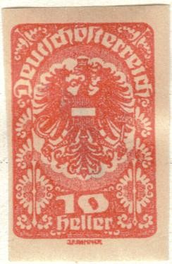 AUSTRIA 1919-20 (M259x) Wappenadler 10h