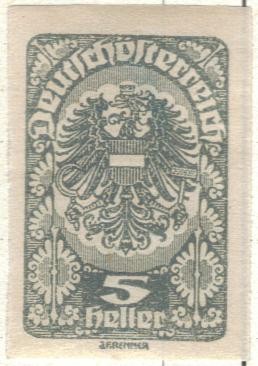 AUSTRIA 1919-20 (M257x) Wappenadler 5h
