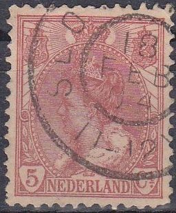 Holanda 1898-1924 Scott 065 Sellos Reina Wihelmina usado Netherland