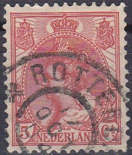 Holanda 1898-1924 Scott 065 Sellos Reina Wihelmina usado Netherland