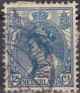 Holanda 1898-1924 Scott 068 Sello Reina Wihelmina usado Netherland 