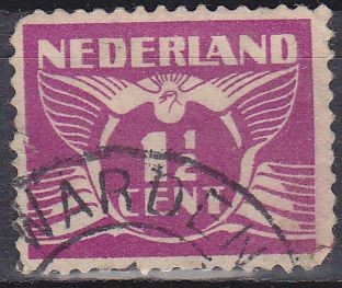 Holanda 1924-26 Scott 166 Sello Gull Gaviota1 1/2 usado Netherland