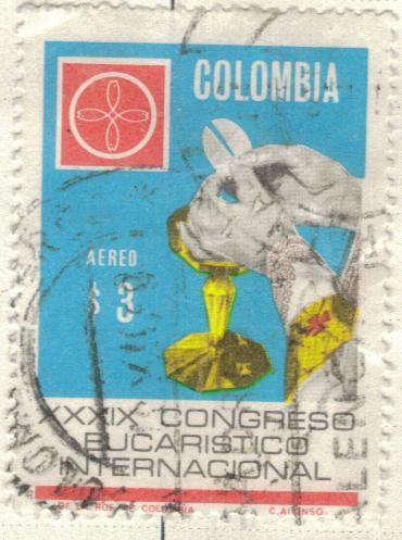 COLOMBIA Aereo XXXIX Congreso Eucaristico Internacional 3s
