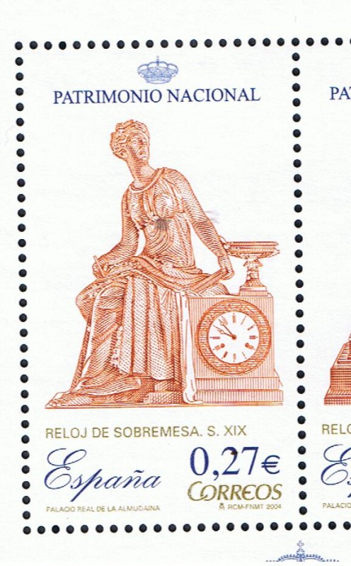 Edifil  SH 4071 A  Patrimonio Nacional. Relojes. 