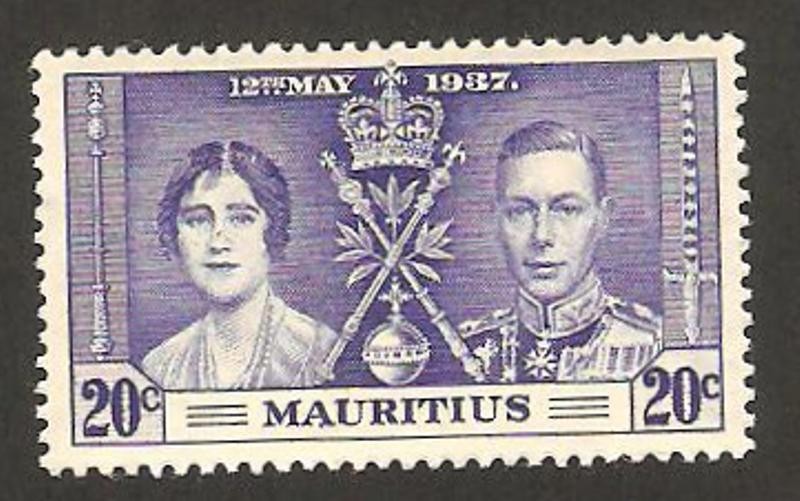 coronación de george VI, con elizabeth