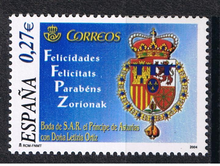 Edifil  4083  Boda de S.A.R. el Príncipe de Asturias con Doña Letizia Ortiz.  