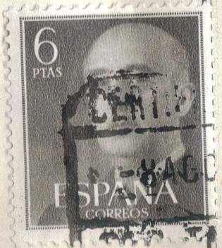 ESPANA 1955 (E1161) General Franco 6p