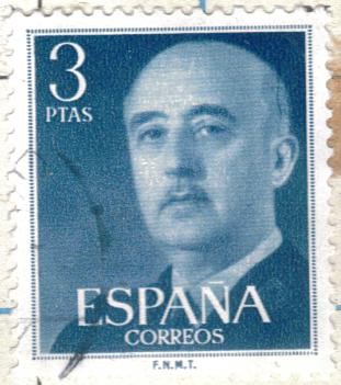 ESPANA 1955 (E1159) General Franco 3p