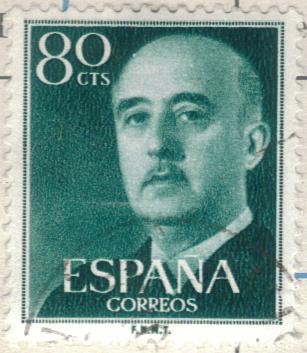ESPANA 1955 (E1152) General Franco 80c