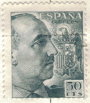 ESPANA 1949 (E1053) Cid y General Franco 50c 2