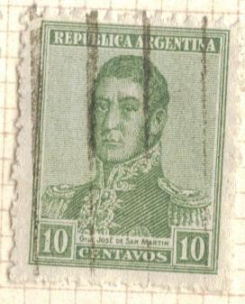 ARGENTINA 1918 (MT213) San Martin 10c
