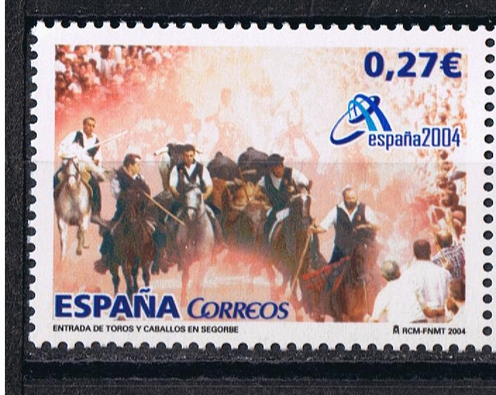 Edifil  4089  Exposición Mundial de Filatelia ESPAÑA 2004. Valencia. Fiestas populares. 