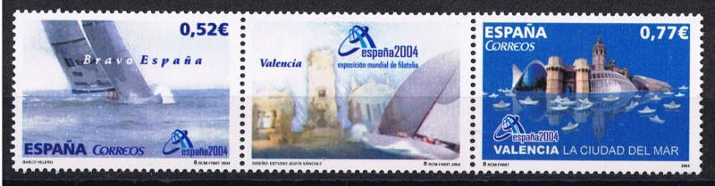 Edifil  MP. 84  Exposición Mundial de Filatelia ESPAÑA 2004. Valencia.  Valencia   En la viñeta, ale