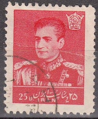 IRAN 1958 Scott 1109 Sello Mohammad Shah Reza Pahlavi 50D usado 