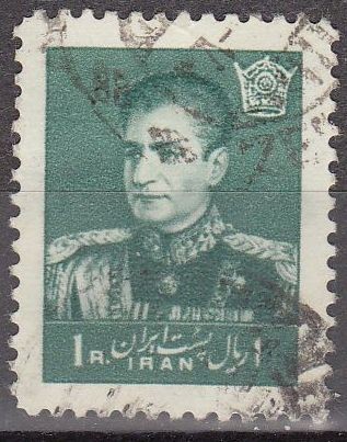 IRAN 1958 Scott 1111 Sello Mohammad Shah Reza Pahlavi 1R usado 