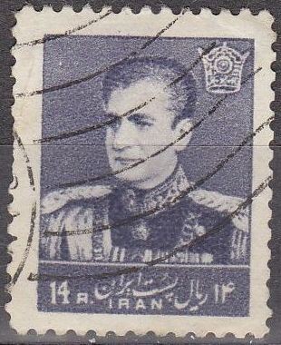 IRAN 1958 Scott 1120 Sello Mohammad Shah Reza Pahlavi 14R usado 