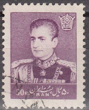 IRAN 1958 Scott 1123 Sello Mohammad Shah Reza Pahlavi 50R usado 