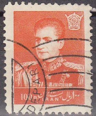IRAN 1958 Scott 1124 Sello Mohammad Shah Reza Pahlavi 100R usado 