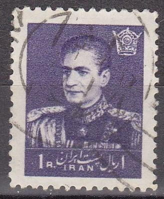 IRAN 1959 Scott 1142 Sello Mohammad Shah Reza Pahlavi 1R usado 