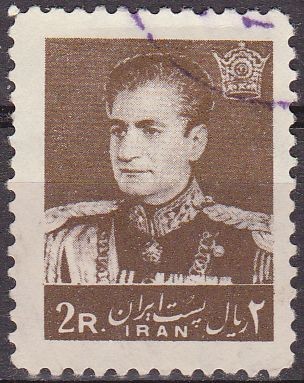 IRAN 1959 Scott 1142a Sello Mohammad Shah Reza Pahlavi 2R usado 