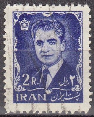 IRAN 1962 Scott 1214 Sello Mohammed Reza Shah Pahlavi 2R usado 