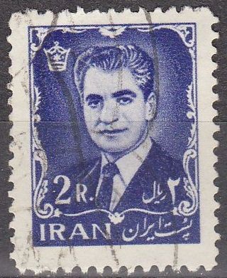 IRAN 1962 Scott 1214 Sello Mohammed Reza Shah Pahlavi 2R usado 
