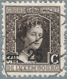 LUXEMBURGO 1915 (M116) Gran Duquesa Carlota 25c