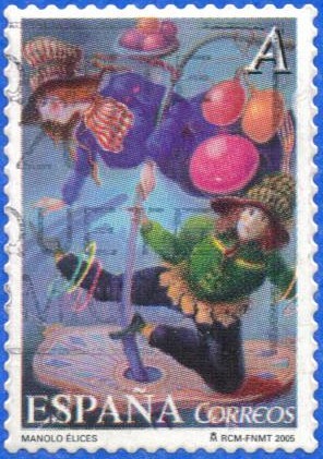 2005 ESPANA (E4140) el Circo obras de Manolo Elices A 2