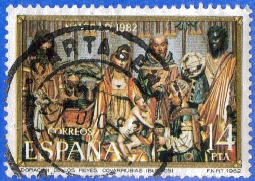 1982 ESPANA (E2681) Navidad - La Adoracion de los RRMM Real Colegiata de Covarrubias en Burgos 14p 2