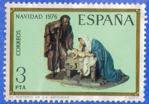 1976 ESPANA (E2368) Navidad - El Misterio de la Natividad 3p 