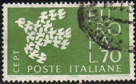 Italia 1961 Scott 846 Sello Serie Europa usado