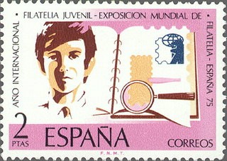 EXPOSICION MUNDIAL DE FILATERIA ESPAÑA 75 Y AÑO INTERNACIONAL DE LA FILATERIA JUVENIL