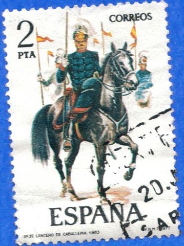 ESPANA 1977 (E2424) Uniformes militares 2p 5 INT