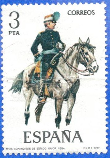 ESPANA 1977 (E2422) Uniformes militares 2p 5 INT