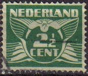 Holanda 1924-26 Scott 169 Sello Gull Gaviota 2 1/2 usado Netherland 