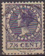 Holanda 1924-26 Scott 174 Sello Reina Wihelmina usado Netherland 