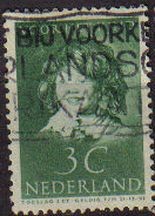 Holanda 1937 Scott B099 Sello niños bienestar de la infancia usado Netherland