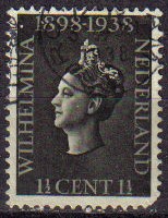 Holanda 1938 Scott 209 Sello Reina Wihelmina usado Netherlands 