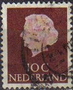 Holanda 1953-71 Scott 344 Sello Reina Juliana usado Netherland