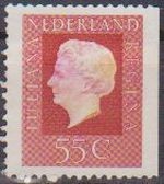 Holanda 1969 Scott 464a Sello Serie Basica Reina Juliana usado Netherland 