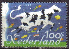 Holanda 1995 Scott 873 Sello Vaca Productos Holandeses usado Netherland